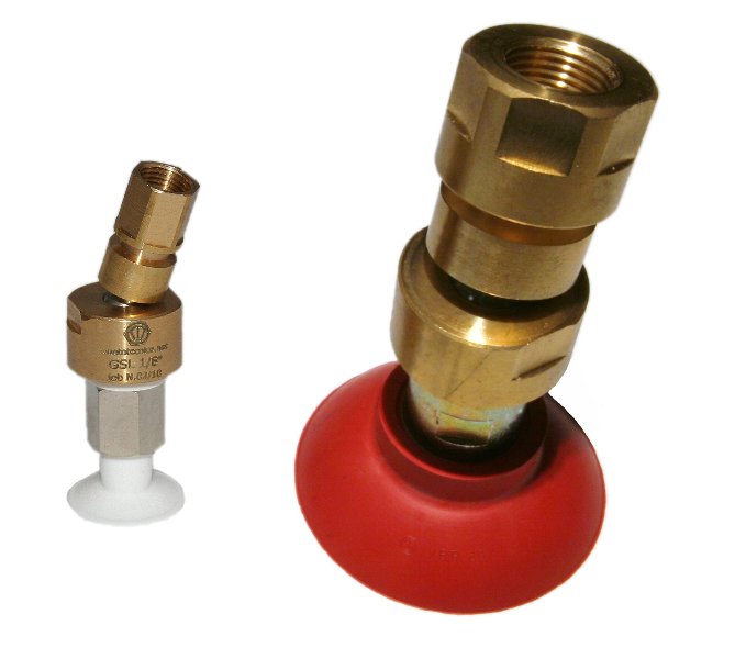 Ball joint couplings with GSL axial vacuum connection