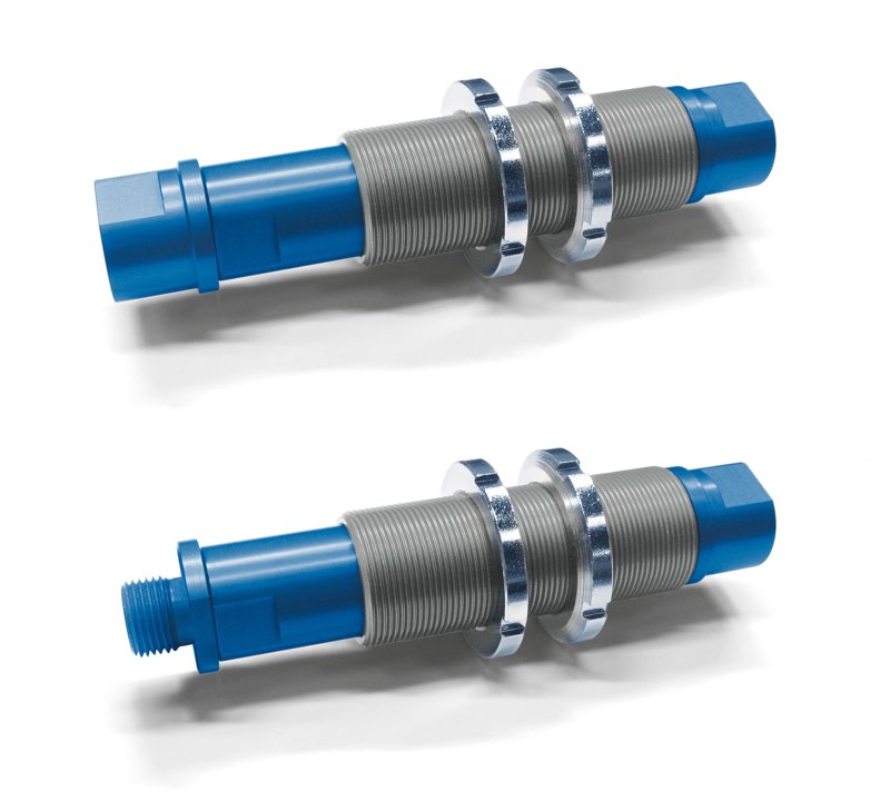 Anti-rotation vacuum cup holders with built-in spring and male or female connector 