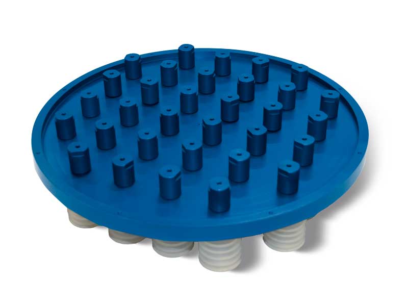 Vacuum cup suction plates with shut-off valves P2V2E for OCTOPUS systems