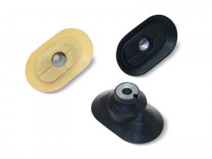 elliptical suction cups with vulcanised support